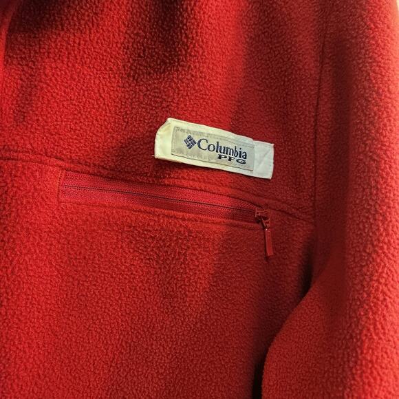 NWOT Columbia Mens Red‎ Fleece Pullover Alabama Crimson Tide Medium - Picture 2 of 4